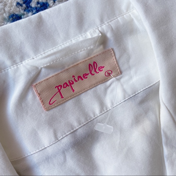 Papinelle Vintage pajama Set Top Pant Cream White - Picture 5 of 10